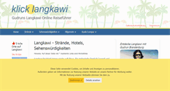 Desktop Screenshot of klick-langkawi.de