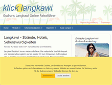 Tablet Screenshot of klick-langkawi.de